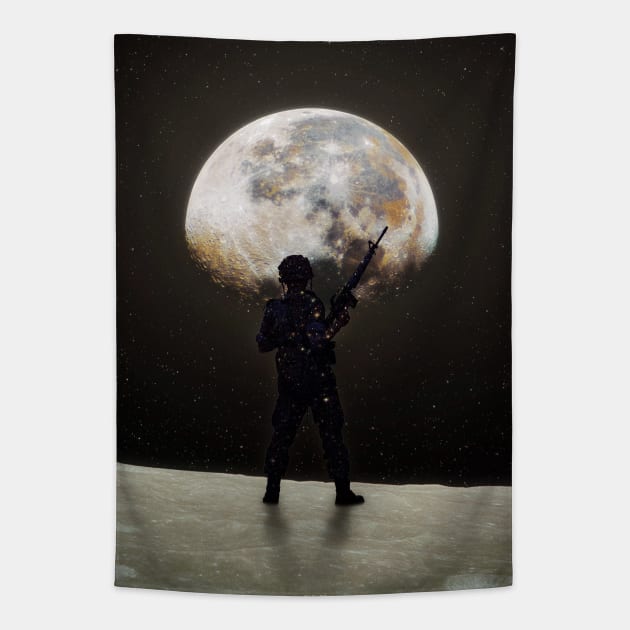 MOON COLONY Tapestry by LFHCS