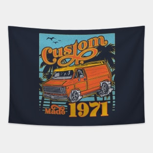 Retro Van Custom Made 1971 Dad's Birthday Vintage Tapestry