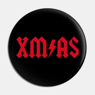 Xmas Rock Roll Heavy Metal funny Christmas X-mas Pin