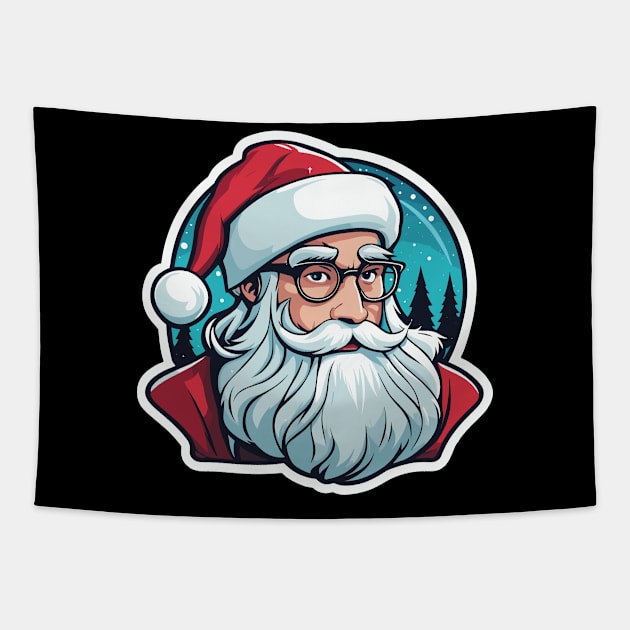 Santa Claus Christmas Illustration Tapestry by FluffigerSchuh