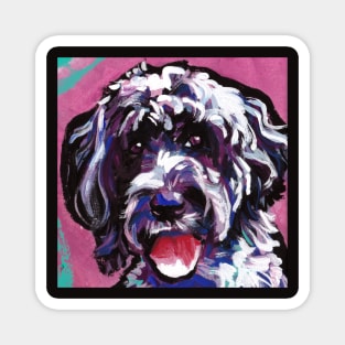 Portuguese Water Dog Pop Art Portrait Magnet