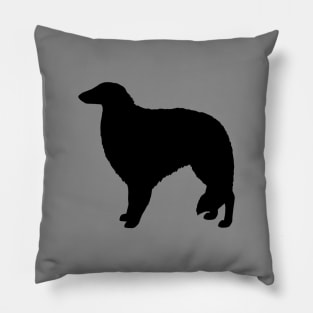 Borzoi Dog Breed Silhouette Pillow