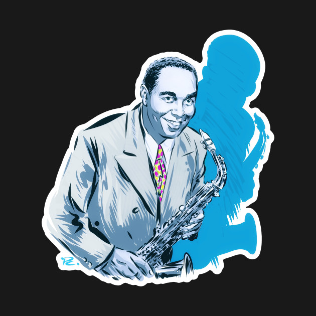 Disover Charlie Parker - An illustration by Paul Cemmick - Charlie Parker - T-Shirt