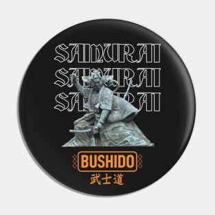 Samurai IV - Samurai Warrior - Bushido Kanji - Japan Japanese Pin