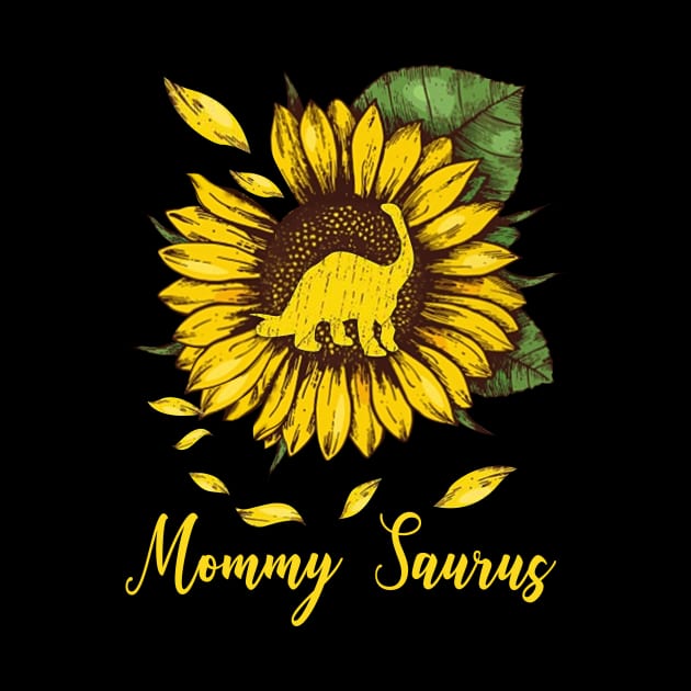 Sunflower Mommy Saurus by gotravele store