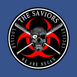 Biohazard The Saviors We Are Negan Ring Patch T-Shirt