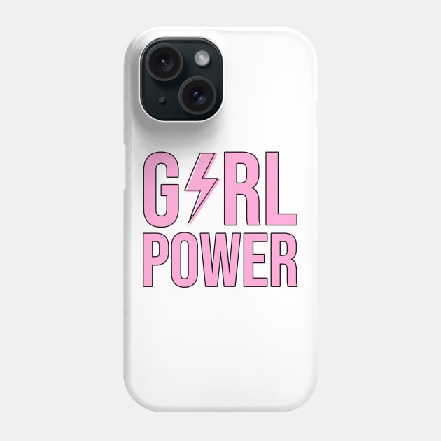 Girl Power Flash Pink Phone Case by lukassfr