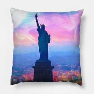 City of Liberty Pillow