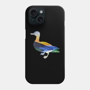 Watercolor landscape duck Phone Case