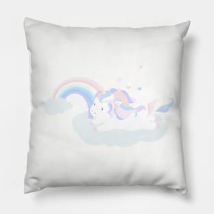 Unicorn and Rainbow Pillow