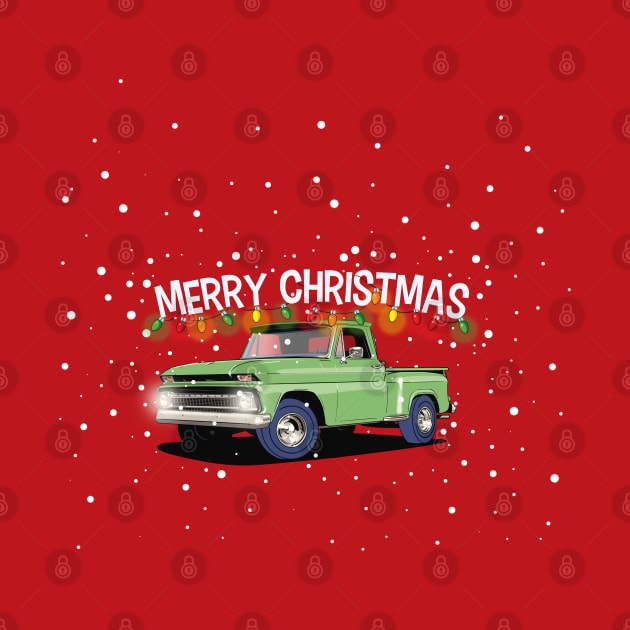 Chevrolet C10 Pickup Christmas by Webazoot