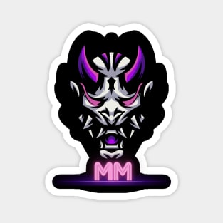 Purple Oni Mask Magnet