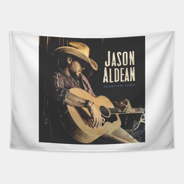 Jason Aldean Tapestry by Lula Pencil Art