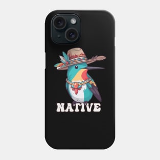 Native American Indigenous Hummingbird Phone Case