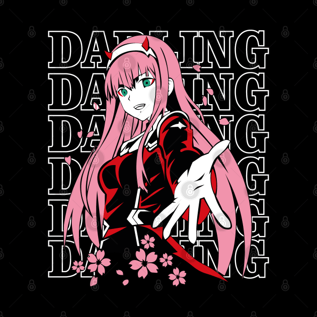 Zero Two Fanart by Planet of Tees