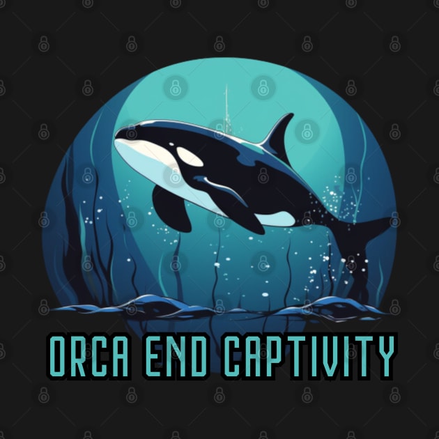 orca end captivity, animal rescuer, animal rights, gift present ideas by Pattyld