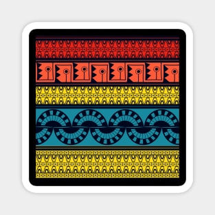 Retro Hippie Pattern Magnet