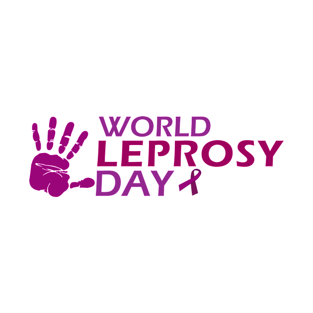 World Leprosy Day Symbolic Hand Print by Admair 