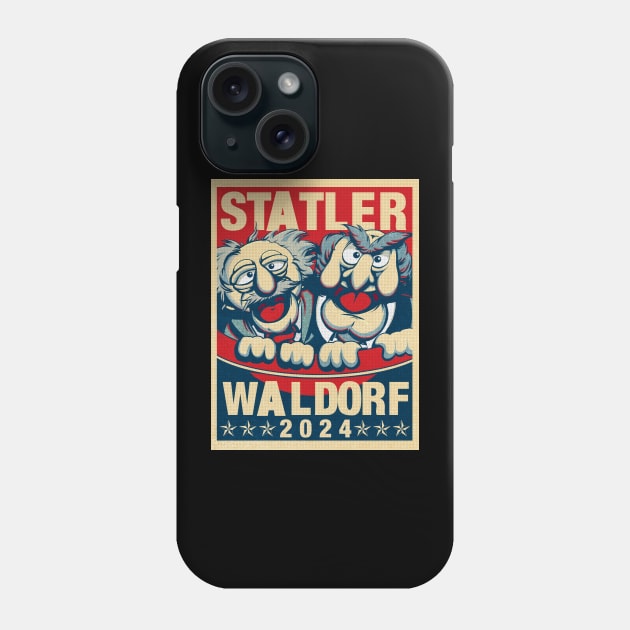 Statler and Waldorf for president 2024 Phone Case by JigongNumpuk