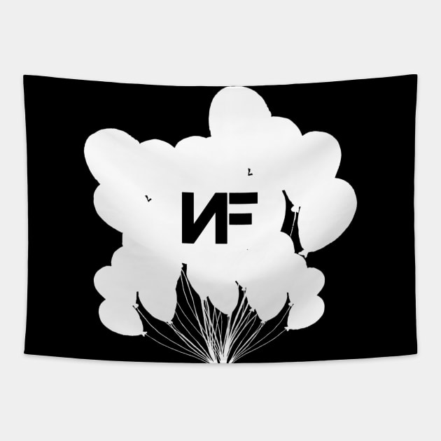 NF Balloons (White Logo) Tapestry by usernate