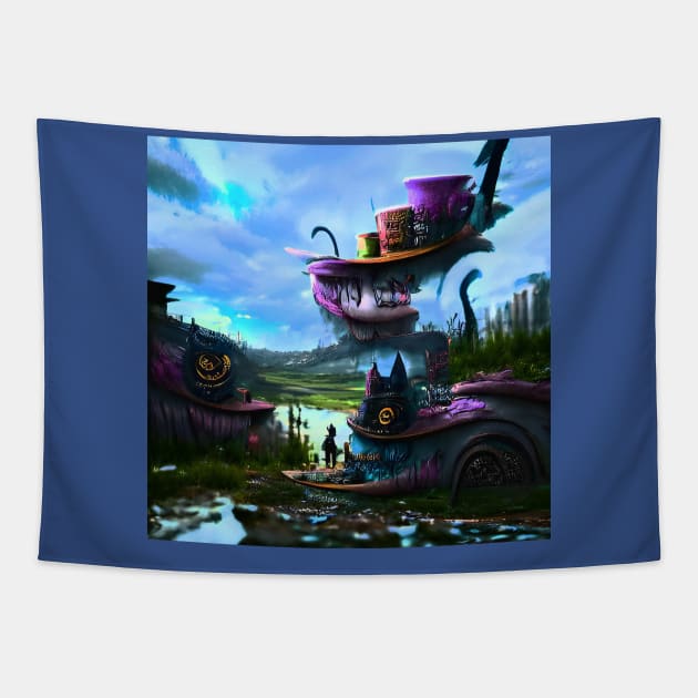 Post Apocalyptic Fairy Tale Land  (Darker) Tapestry by BlakCircleGirl