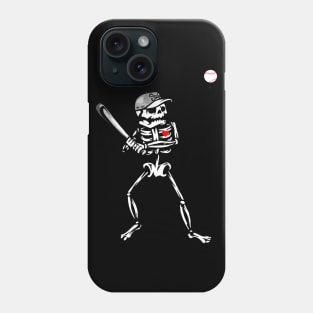 baseball skeleton halloween Phone Case