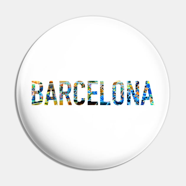Barcelona Park Guell Pin by aterkaderk
