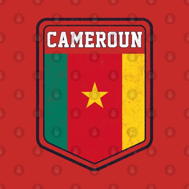 Cameroun // Vintage Look Flag Design by DankFutura