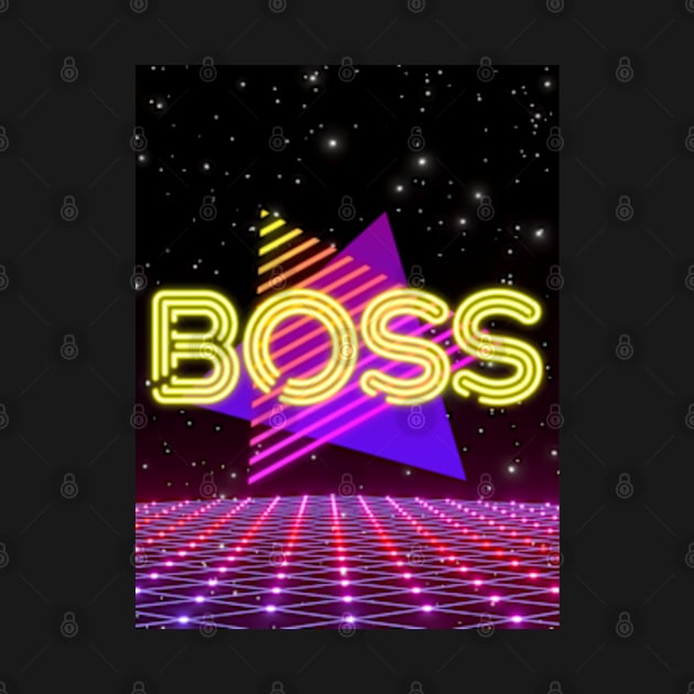 Boss Retrowave Triangle Aesthetic by 80snerd