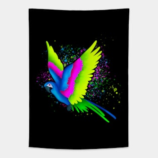 Colorful Parrot Tapestry