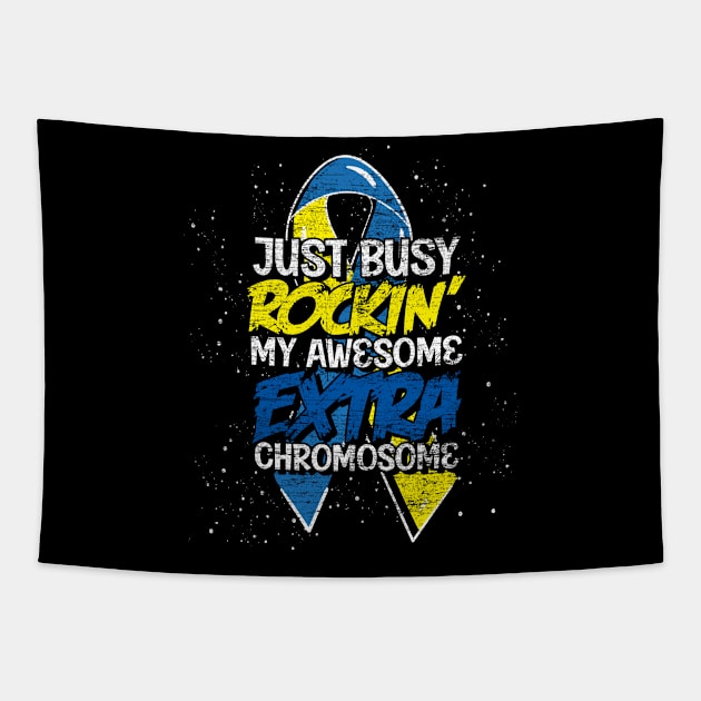 extra chromosome down syndrome Tapestry by ShirtsShirtsndmoreShirts