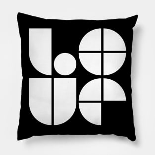 bold love logo design Pillow