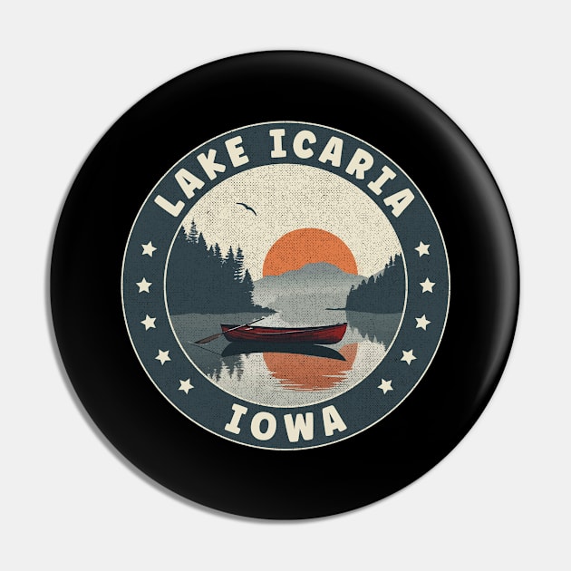 Lake Icaria Iowa Sunset Pin by turtlestart