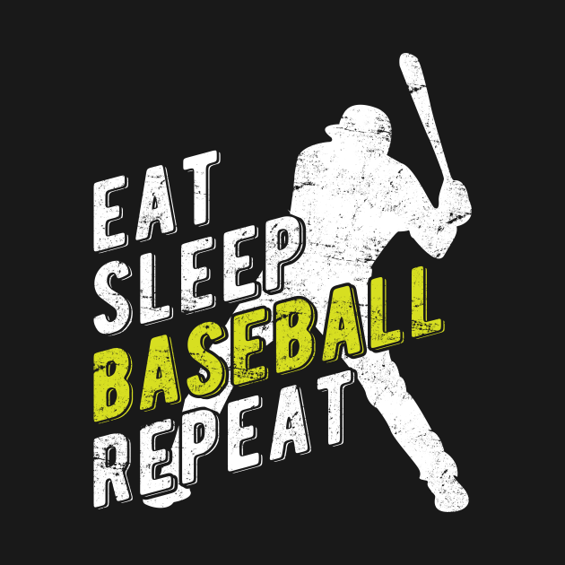 Eat Sleep Baseball Repeat Baseball TShirt TeePublic