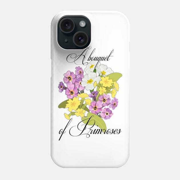 A bouquet of Primroses-Primroses- Bouquet of Spring flowers Phone Case by KrasiStaleva
