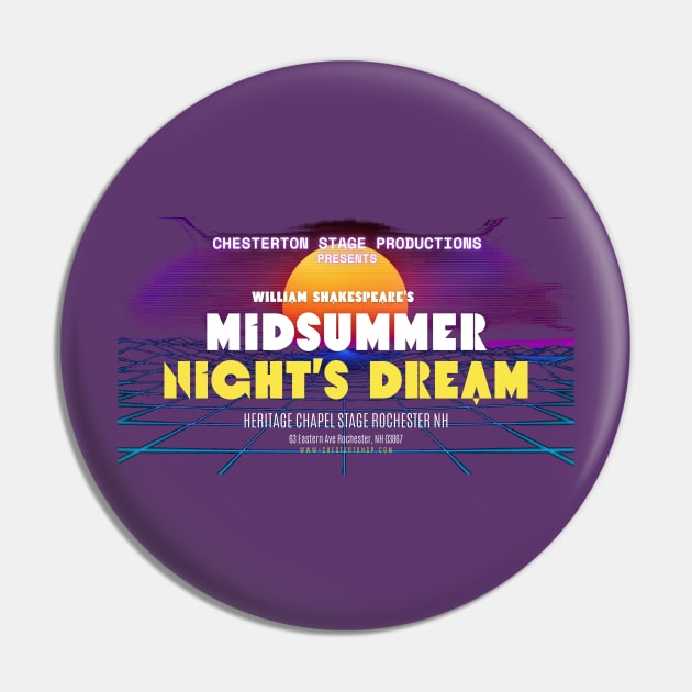 Midsummer Night's Dream 1980's Night's Rider Pin by Chesterton Stage Productions