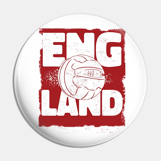 Vintage English Football // Retro England Soccer Pin by SLAG_Creative