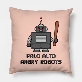 Palo Alto Angry Robots - Minorest League Baseball Pillow