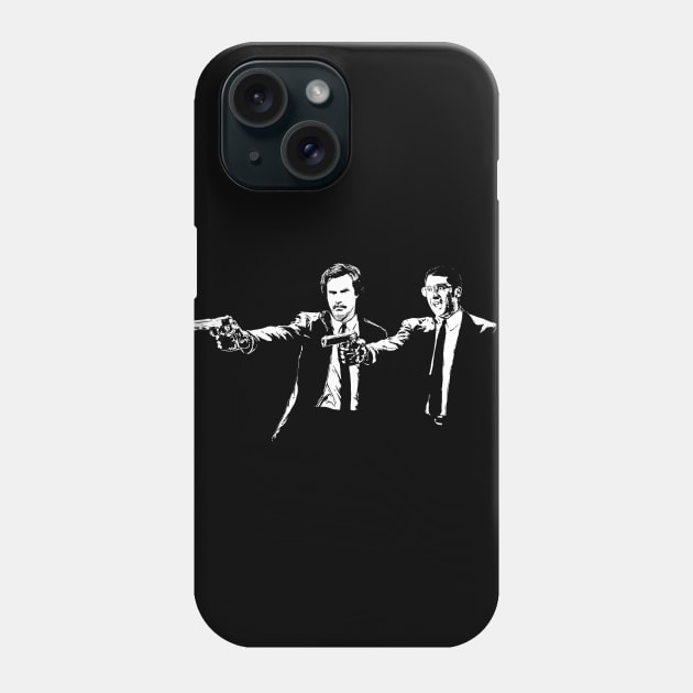 Anchorman Ron Burgandy And Brick Tamland Pulp Fiction Phone Case by Bevatron