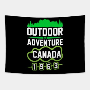 Outdoor Adventure Canada 1963 T Shirt For Women Men Tapestry