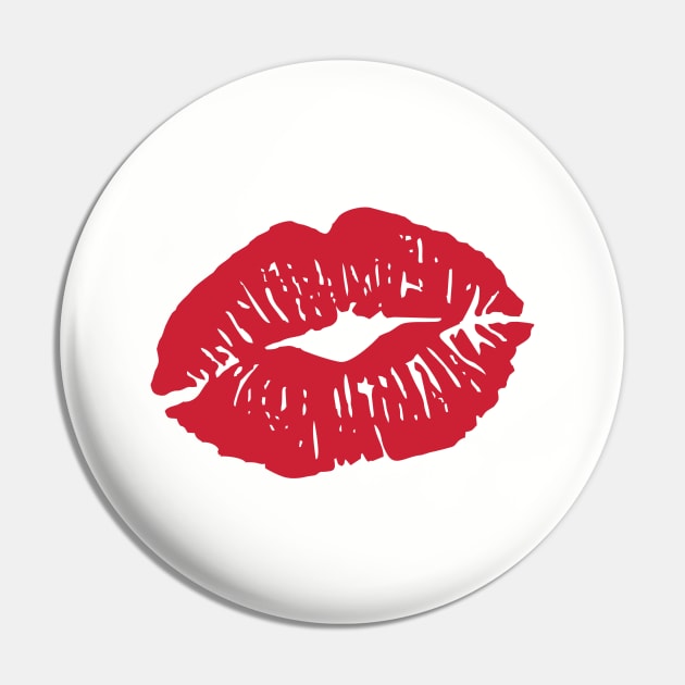 Kiss Pin by OgogoPrintStudio