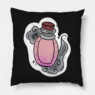 Pink Potion Bottle Pillow