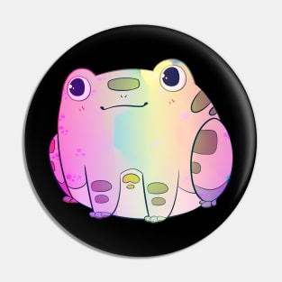 Chibi Frog Sitting - Pastel Colors Pin