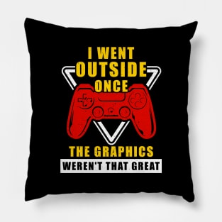 HARDCORE CASUAL MOBILE GAMERS HATE OUTSIDE GRAPHICS FUNNY Pillow