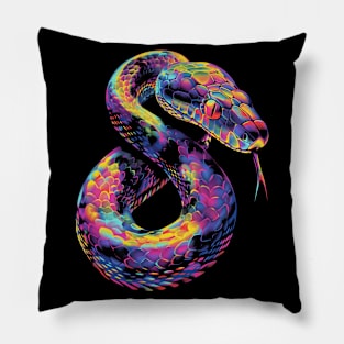 Ball Python Snake Pop Art Pillow