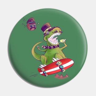 Tea Rex Pin