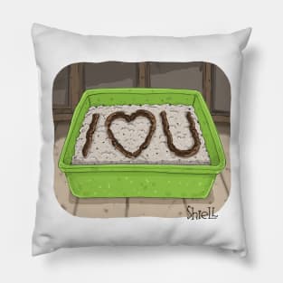 Litter Box Love Pillow