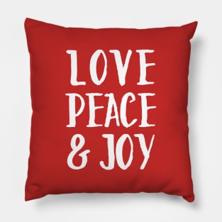 Love, Peace & Joy Pillow