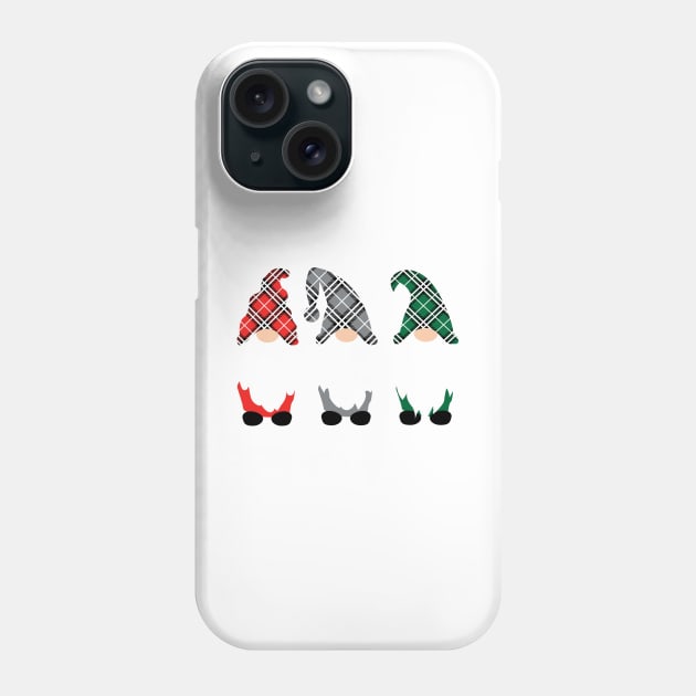 Christmas Gnome Family IV Phone Case by peggieprints