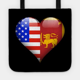 Half American Half Sri Lankan - Gift for Sri Lankan From Sri Lanka Tote